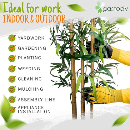 Gastody™ Long Sleeve Gardening Gloves Women and Men - Long Cuff Garden Gloves, Multipurpose Heavy Duty Outdoor and Indoor