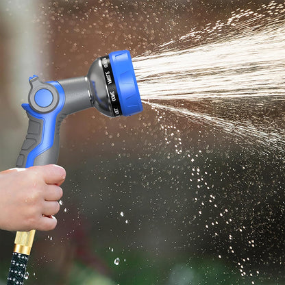 Hose Nozzle 10 Adjustable Patterns Garden Hose Nozzle Premium High Pressure Water Hose Nozzle with Thumb Control Design Hose Sprayer Nozzle for Garden & Lawns Watering, Cleaning, Pets & Car Washing