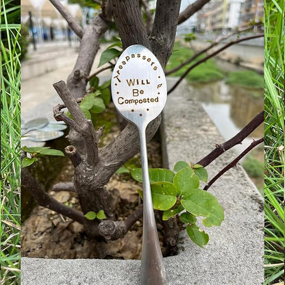Garden Plant Marker Friendship Gift for Women Gardeners, Plant Stake Label Sign Tag Gardening Gifts for Woman Plant Lovers, Metal Garden Decoration (Will Be Composted)
