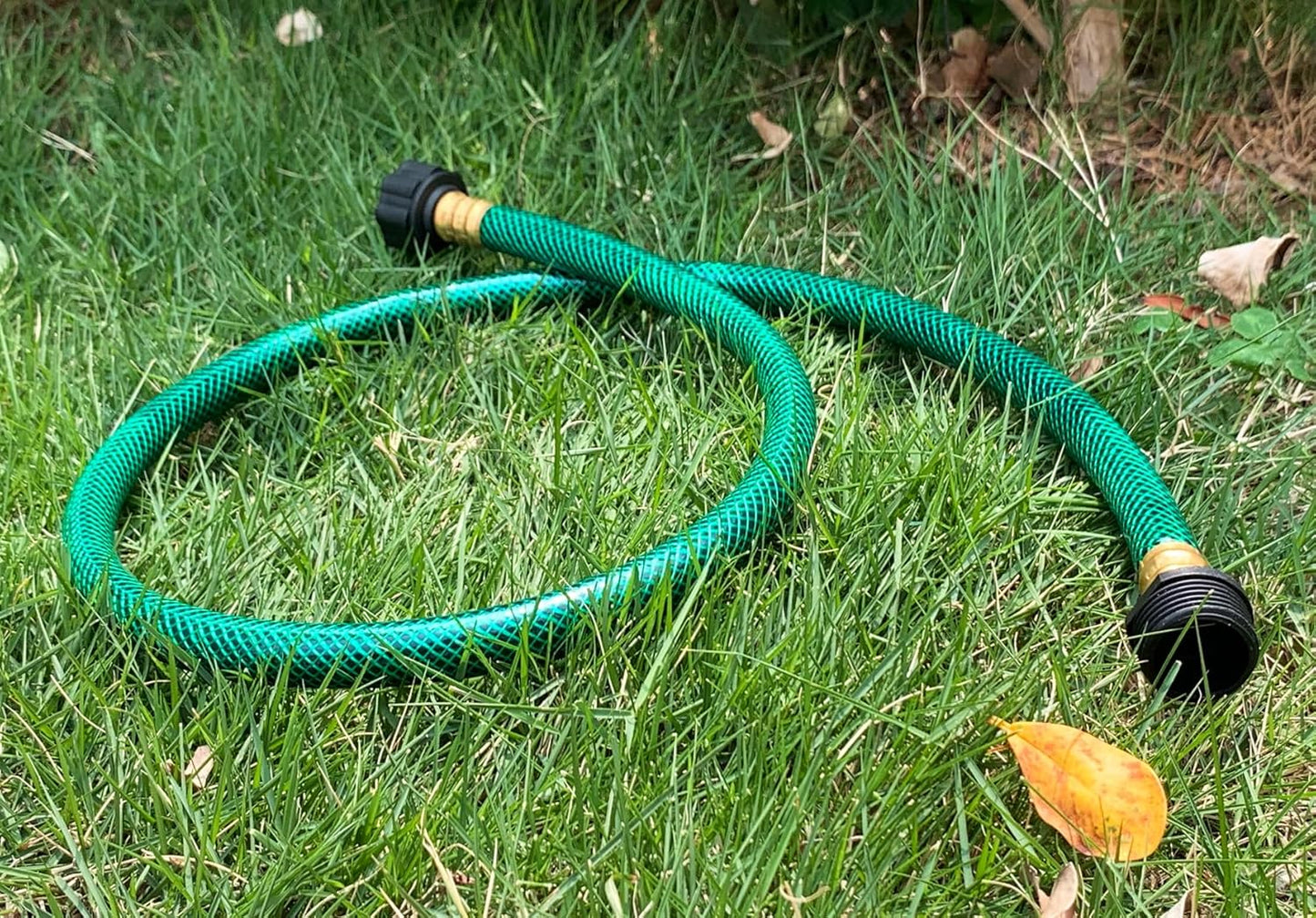 1/2 Inch Garden Hose 3.3FT, Boat Hose, Flexible Tubing with 3/4" Solid PVC Male to Female Fitting for Household, Outdoo