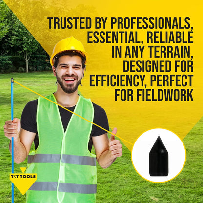 T&T Tools Standard Replacement Tips for 3/8" Soil Probe Rods - Compatible with Smart Stick & Mighty Probe - Ideal for Locating, Plumbing, Landscaping & Gardening Tools - Durable Metal Rod Tips,12-Pack