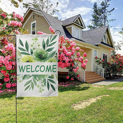 Custom Welcome Garden Flag for Outdoor Personalized Welcome Yard Flags Decor Customized Flag Add Your Own Picture/Text House Lawn Banner Double Sided Home Wall Decoration 12.5x18 28x40