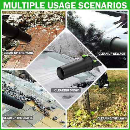 Leaf Blower Cordless,2 x 21V 7.8Ah Battery and Charger, with 650CFM Electric Cordless Leaf Blower, 5-Variable Speed & Turbo Mode, Blowers for Lawn Care