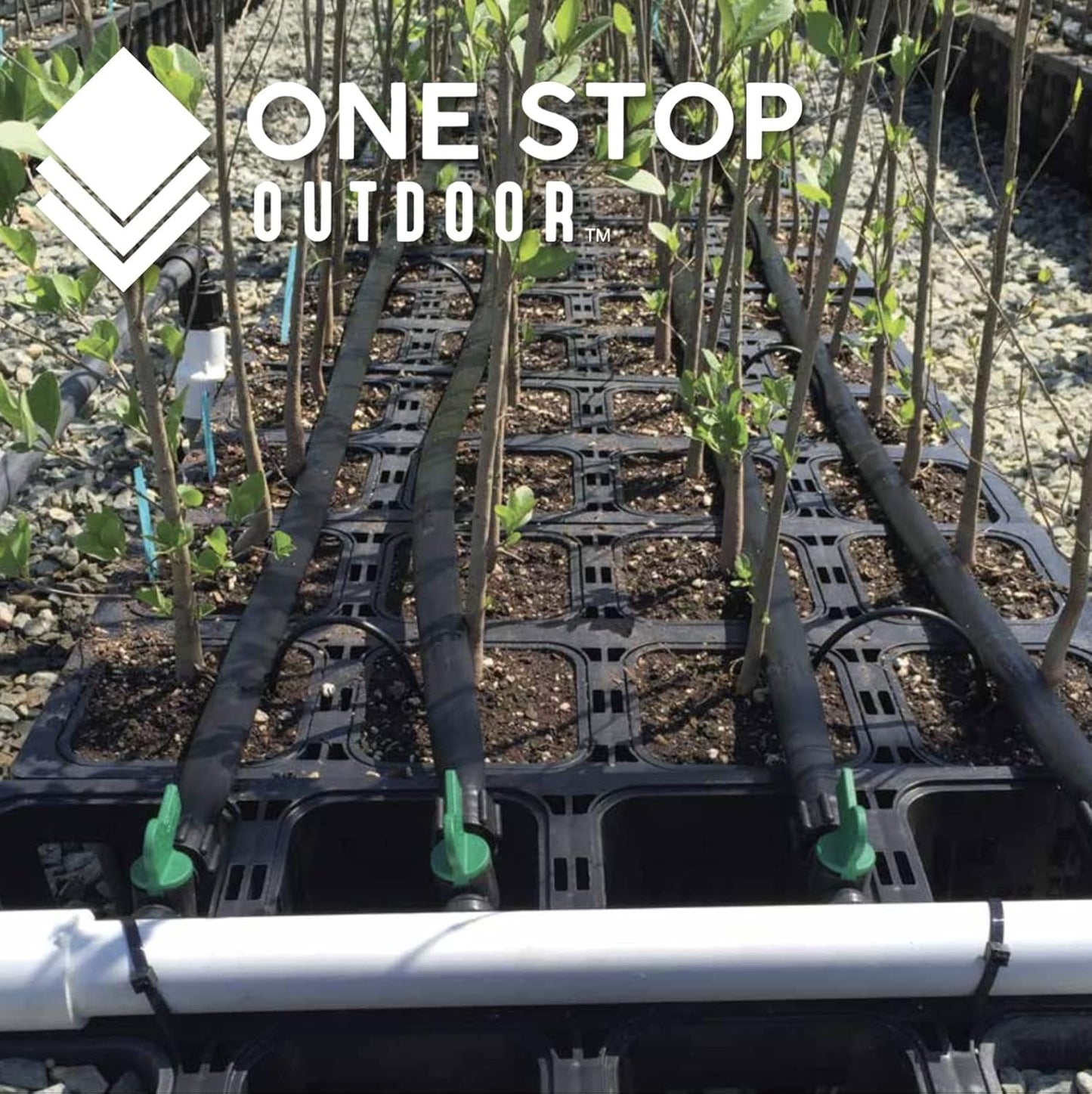 100-Pack 6" Inch Angled Drip Emitter Stake, (FITS 1/4" & 1/8" TUBING) for Precise Watering & Irrigation, Greenhouse, Container Gardening, Home Garden