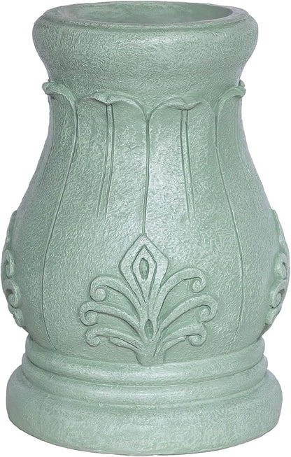 Alpine Corporation 12" Tall Indoor/Outdoor Roman Column Gazing Globe Display Stand