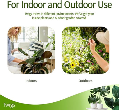 Stackable Plant Support Stakes, Stem Holder Structures for Indoor & Outdoor Use, Garden Accessories for Climbing & Potted Plants, Trellis Alternative - Moonstone, 10 Pack, 17" L