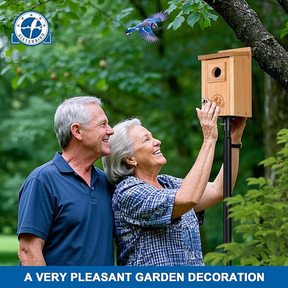 Bluebird Houses for Outside, Blue Bird Houses for Outdoors, Premium Bird House, Pack of 2 Bluebird House, Wooden Birdhouses Kits for Adults for Durable Yard Decor