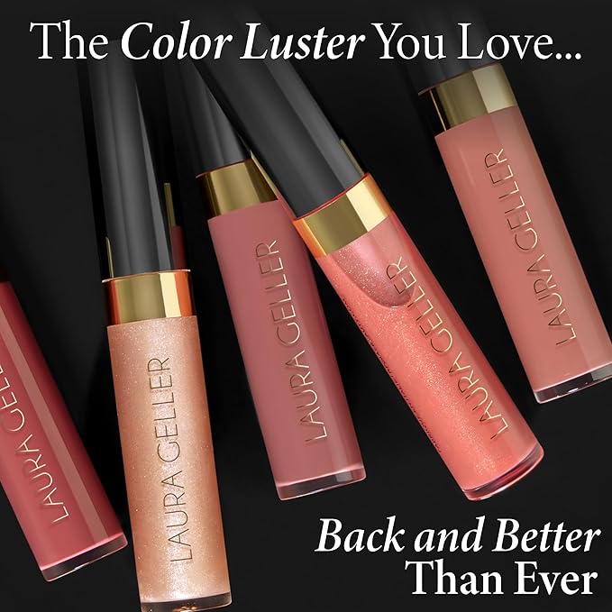 LAURA GELLER NEW YORK Color Luster Lip Gloss - Turkish Delight | Non-Sticky Lip Gloss Treatment with Sheer High-Shine Color