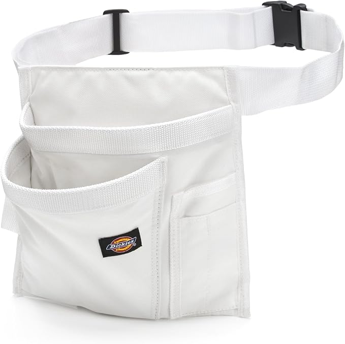 Dickies 5-Pocket Single Side Tool Belt Pouch/Work Apron, Durable Canvas Construction, Adjustable Belt for Custom Fit
