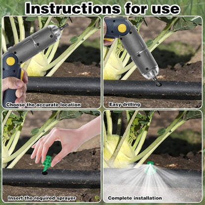 150Pcs Drip Irrigation Emitters, Micro Sprinkler Heads Misting Sprinkler Refraction Micro Sprayer Nozzles for Plants Lawn Water System (90/180/360 Degrees)