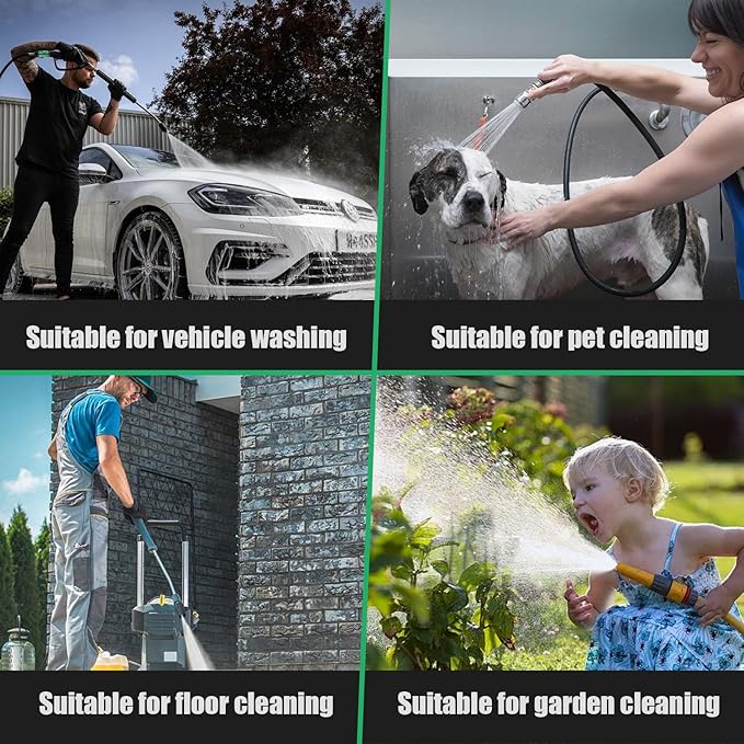 16 Pieces Garden Water Hose Quick Connectors, 3/4 Inch GHT Plastic Water Hose Fittings Male and Female, Quick Connect Hose Fittings for Garden Hose Quick Connector with 10 Pieces Rubber Washer