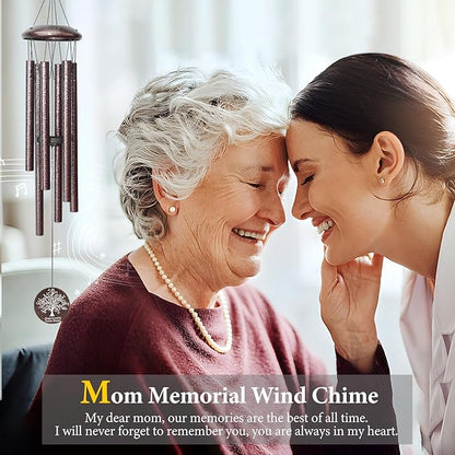 Memorial Gifts for Loss of Mom, 25'' Memorial Wind Chimes for Loss of Mother, Sympathy Gifts for Lose of Mom Mother, Bereavement/Condolence/Remembrance Gifts