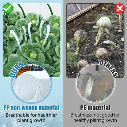 Alphatool Plant Covers Freeze Protection - 10 ft x 12 ft Frost Cloths Blankets for Outdoor Plants, 1.0oz/yd² Non-Woven Fabric Floating Row Cover, Thick Garden Covers for Raised Beds