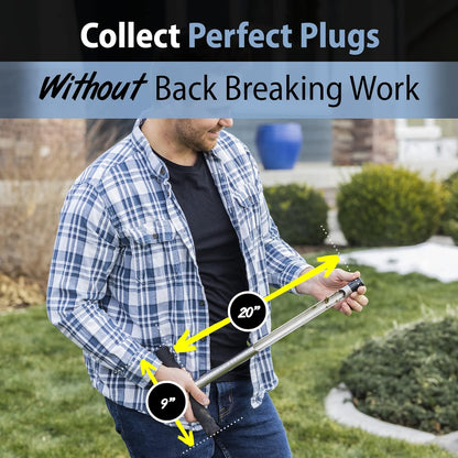 Soil Probe with Small Soil Sampler Bags. 20" Soil Sample Probe Rod. Patent Pending Ground Probe Design for Tidy Strata in Soil Test Sampling.