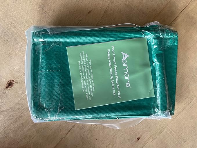 Abimars Thicker Plant Covers Freeze Protection Jacket 2.36 oz/yd², 2'x3.2' Reusable Winter Plant Covers with Drawstring & Zipper, 2 Pack Light, Porous Fabric for Plant Breathing