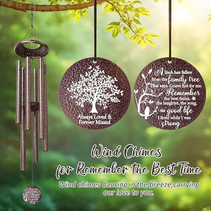 Memorial Gifts for Loss of Love one, 25''Memorial Wind Chimes of Sympathy Gifts for Loss of Love one, Bereavement, Condolence, Remembrance Gifts,Windchimes in Memory