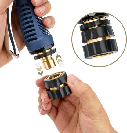 Twinkle Star 3/4 Inch Garden Hose Quick Connector Water Hose Fitting Male and Female, 9 of Set