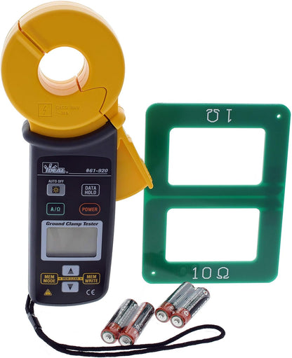 IDEAL INDUSTRIES INC. 61-920 Ground Rod Resistance Clamp Meter, Case Included, Black