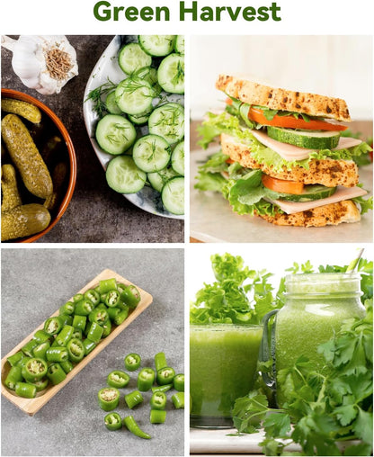 LYKOCLEAN 24 Pods Vegetable & Salad Green Seed Pod Kit for Aerogarden, Ahopegarden, iDOO – Non-GMO American Fast Lettuce, Green Pepper, Cucumber, Parsley Seeds, Compatible with All Hydroponic System