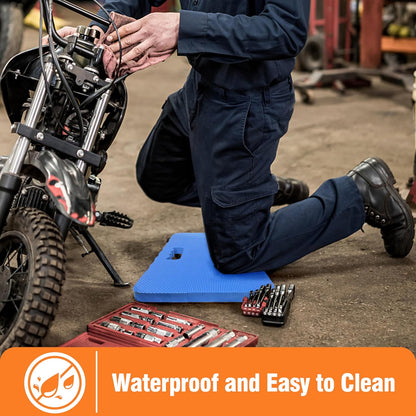 Gardzen 3-Pack Garden Kneeling Pad - For Gardening, Baby Bath, Yoga, Pilates, Exercise, Blue