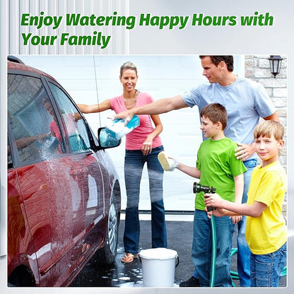 AUTOMAN Garden Hose Nozzle, Water Sprayer Nozzle with 7 Adjustable Watering Patterns,Slip Resistant Nozzle for Plants,Lawn,Washing Cars,Window Cleaning,Showering Pets & Outdoor Fun.