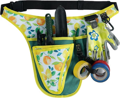 KUNN Garden Tool Belt for Women,Waist Pouch Apron with Pockets for Gardening,Florists