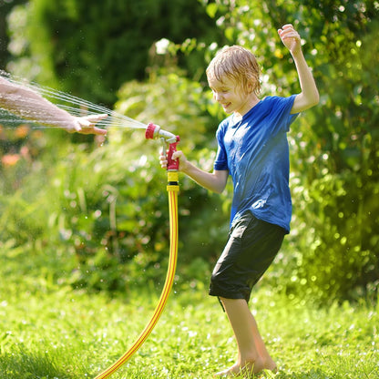 Short Lead-in Yellow Garden Hose 3/4 in. x 3 ft.-Kink Free, Leakproof, Flexible -Heavy Duty Durable Lightweight Water Pipe for Commercial Use, Lawn Care & Equipment Connection -Male to Female Fittings