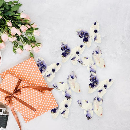 Butterfly Seed Paper – 50pcs Large Purple Plantable Wildflower, Writable & Plantable Gift for Moms, Plant Lover, & Teachers, Ideal for Weddings, Baby Shower, Memorial, & Celebrations