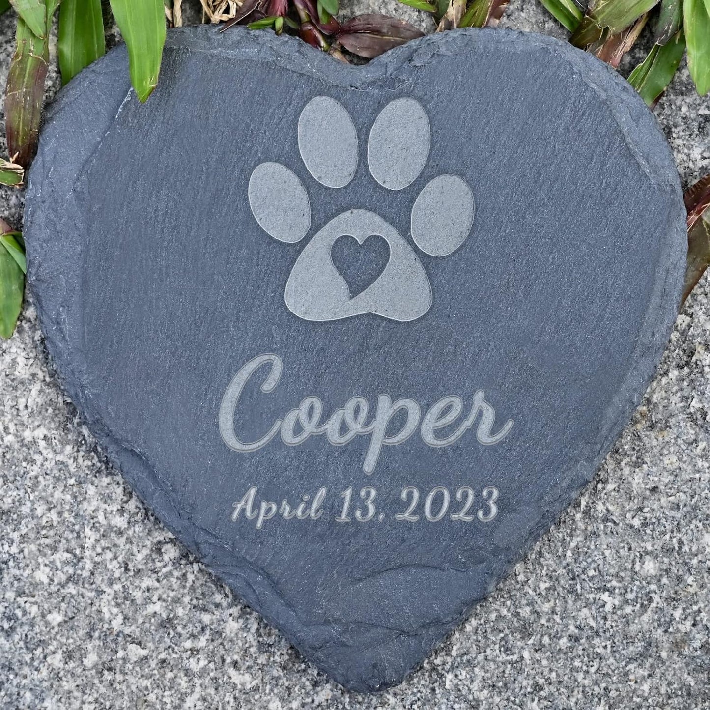 Personalized Memorial Stones, Lost Pet Sympathy Gift Cat, Dog Memorial Gifts, 4''4''/1010cm