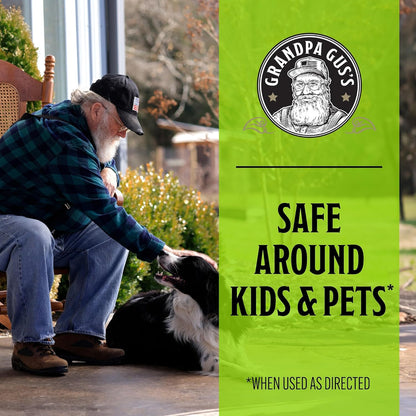 Grandpa Gus's Mouse Rodent Repellent Spray (8 oz) Bundled with Mouse Repellent Pouches (10 Pouches)