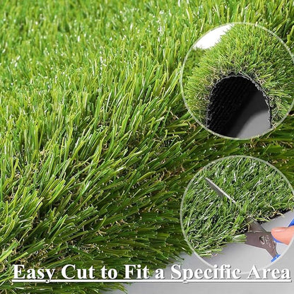 ALTRUISTIC Realistic Pet Artificial Grass for Dogs Indooor Outdoor Decor, 70 oz Extra-Heavy & Thick Garden Lawn Landscape Synthetic Grass Turf, Fake GrassTurf Mat Rug