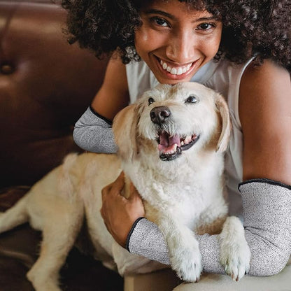 Evridwear Protective Arm Sleeves Cut Resistant Farmers Sleeves for Men Work, Gardening, Farming, Arm Protectors for Thin Skin and Bruising (Extra Large, No Thumb Hole) 5 Pairs