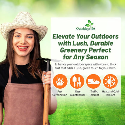 Outsidepride Maya (Blackjack II) Bermuda Grass Seed - 5 lbs Warm Season, Drought Tolerant, Fast Growing, Fine-Textured Bermuda Grass Seeds for Lawn, Parks, Golf Courses & Sports Fields