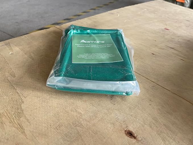 Abimars Thicker Plant Covers Freeze Protection Jacket 2.36 oz/yd², 2'x3.2' Reusable Winter Plant Covers with Drawstring & Zipper, 2 Pack Light, Porous Fabric for Plant Breathing