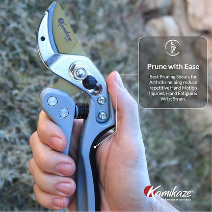 KM1-M FORCE ANVIL SHEAR- ANVIL PRUNER, Pruning Shears. Garden Pruners, Plant Pruners, Pruning Shears, Tefloned Blade Hand Pruner, Universal Garden Clippers great for garden and home.