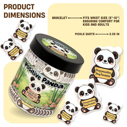 Positive Panda Jar With 60 Affirmation Cards – Emotional Support Panda Gifts For Teenage Girls, Stress Relief And Daily Encouragement, Panda Lover Gifts, Self Care Gifts For Women