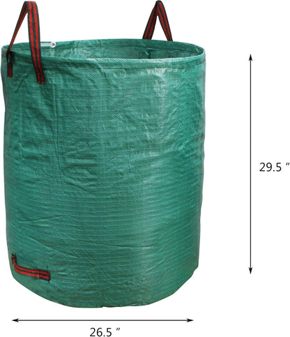 PHYEX 5-Pack 72 Gallons Garden Bag Heavy Duty Gardening Bags, Lawn Pool Garden Leaf Waste Rubbish Plants Grass Bag (5 X 72Gallons)