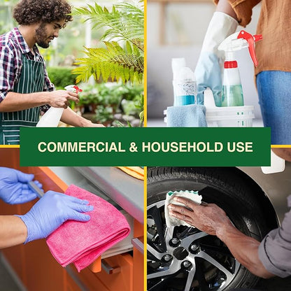 Heluva Green Spray Bottle Nozzle Replacement, Bottle Tops Only - Sprayer Nozzle Triggers for Heavy Duty, Commercial, Home Cleaning Solutions - Fits 8,16,24,32 oz Plastic & Glass Bottles, Red 6 Pack