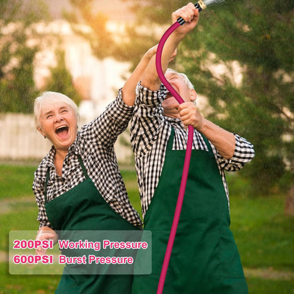 WELLUCK Garden Hose 5/8 in x 75 ft, Heavy Duty Durable Anti Kink Flexible Garden Water Hose for Drinking Water Safe BPA Free, All-weather Lightweight Water Hose for Garden RV Camper Marine