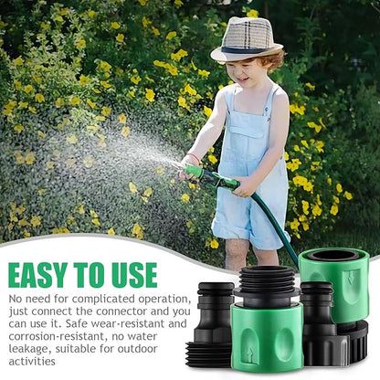 16 Pieces Garden Water Hose Quick Connectors, 3/4 Inch GHT Plastic Water Hose Fittings Male and Female, Quick Connect Hose Fittings for Garden Hose Quick Connector with 10 Pieces Rubber Washer