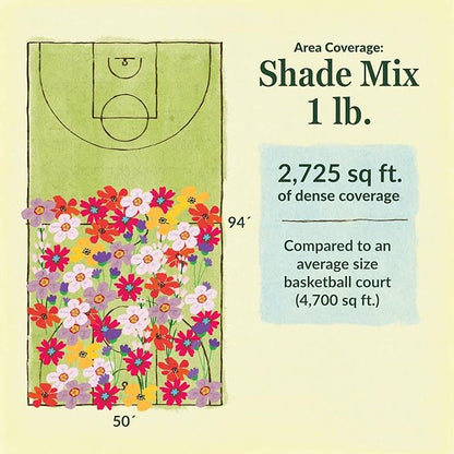 Ferry-Morse Shade Mix Bulk Flower Seeds, 1lb