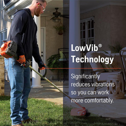 Husqvarna 122L Gas String Trimmer, 22-cc, 2-Cycle, 17-Inch Straight-Shaft Gas Weed Eater with Lightweight Design and T25 Trimmer Head