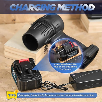 Saker Cordless Leaf Blower Portable Dust Cleaner Handheld Blower 180000 RPM Compressed Air Duster with Adjustable Speed for Patio Cleaning, Drying,Camping 1 Battery