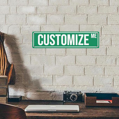 Bulk Custom Aluminum Sign Custom Signs Outdoor Metal Sign, Customized Sign Personalized Metal signs Add Text Logo Image For Garden Office Business Farm Home Bar Indoor Outdoor 4"x16"