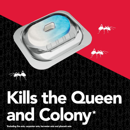 Raid Max Liquid Ant Bait; Kills Ants Where They Breed, for Indoor and Outdoor Use; 8 Bait Stations