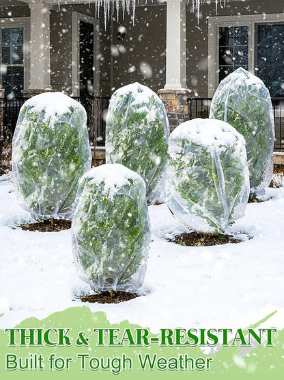 Alphatool Greenhouse Cover Plastic Sheeting - 12 x 25 ft Plant Covers Freeze Protection, Frost Cloths for Outdoor Plants, Clear Floating Row Cover for Outdoors Garden Plants Vegetables Crops