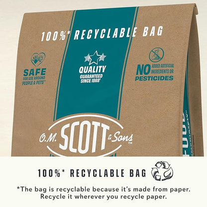 O.M. Scott and Sons Natural Grass Food, Food for Lawns, Fertilizes for up to 10 Weeks, Covers up to 2,000 sq. ft., 12.72 lbs., 2-Pack