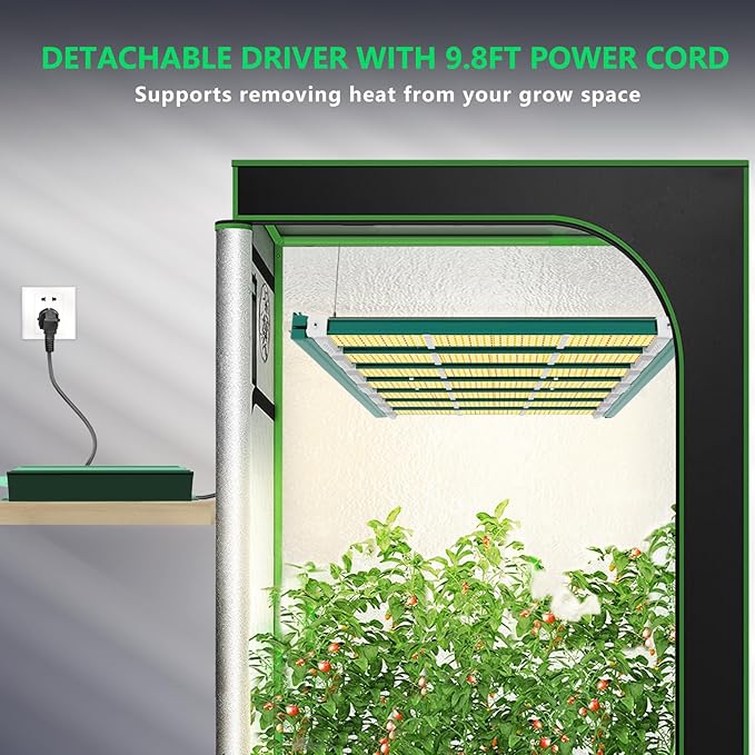 A ANLEOLIFE Stretchable LED Grow Lights with LM301H EVO Diodes 400W Full Spectrum Dimmable 3x5ft Coverage Bar Style Growing Lamp for Indoor/Tent Plants