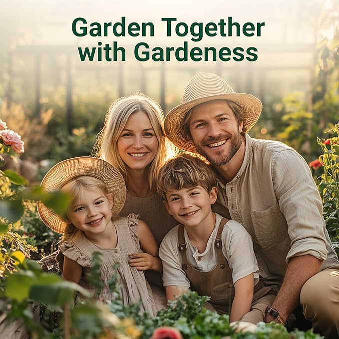 Gardeness Non-stick Coated Blade Bypass Pruning Shears-Garden Clippers For Gardening, Handheld Florist branch cutters - Floral Hand Secateurs with Comfort Grip Handles, Trimming and Yard Work