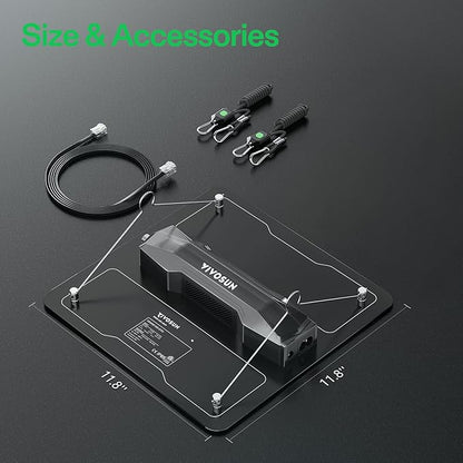 VIVOSUN VS1000 LED Grow Light with Full Spectrum Diodes & Sosen Driver Dimmable Lights Sunlike for Indoor Plants Seedling Veg and Bloom Lamps for 2x2/2x4 Tent